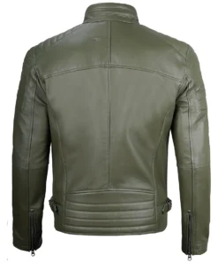 mens green cafe racer jacket