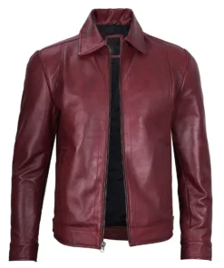 mens maroon harrington leather jacket