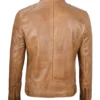 mens camel biker jacket