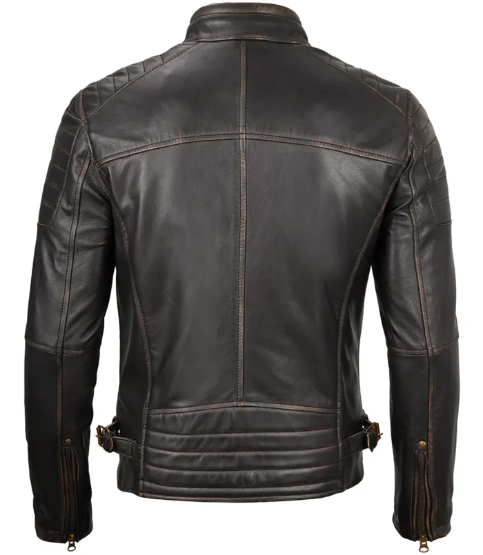 mens dark brown leather