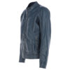 Buy Men's Leather Biker Jacket Navy