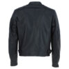 Men's Leather Vegetable Tanned Side Zip Biker Jacket