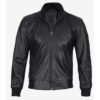 Men's Premium Black Cowhide Leather Jacket