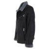 Shop Mens Side Zip Sheepskin Pilot Black Jacket