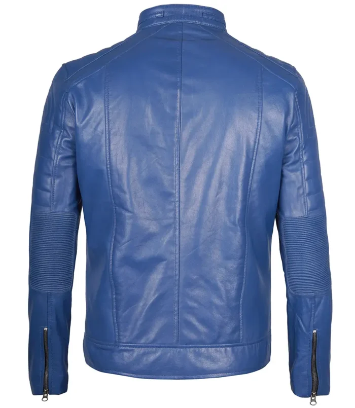 Austin blue Cafe racer jacket