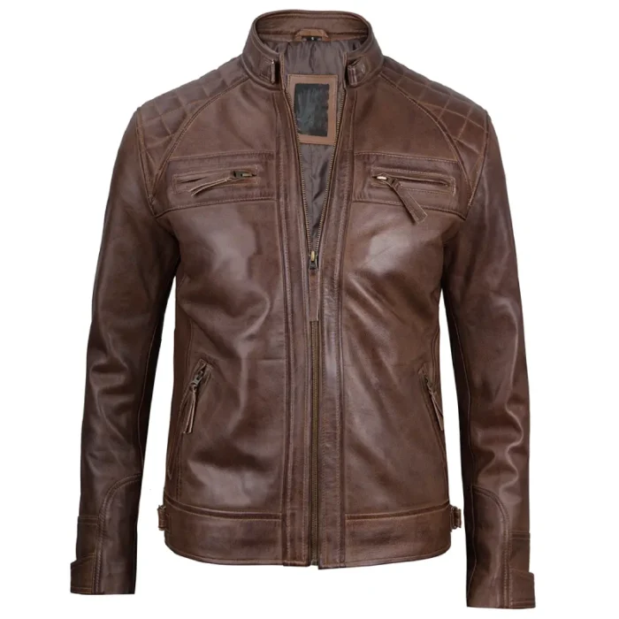 cafe racer leather jacket