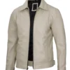 harrington leather jacket men