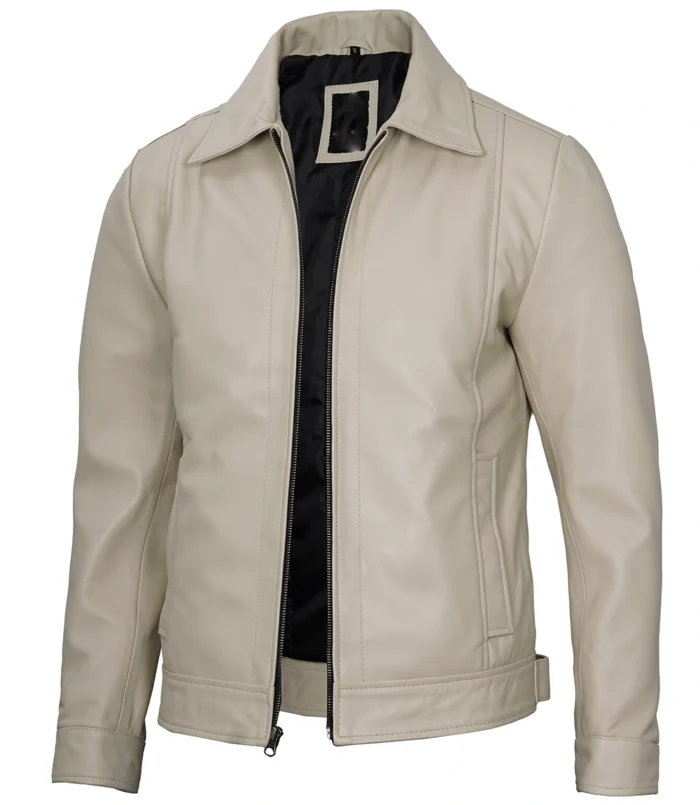 harrington leather jacket men