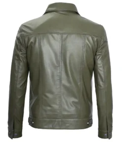 mens green trucker jacket