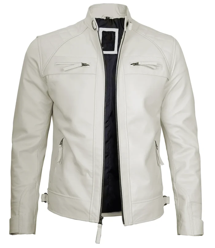 White_Cafe_Racer_Leather_Jacket