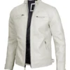 White_Leather_Cafe_Racer_Men's_Jacket