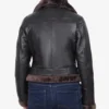 Women's Asymmetrical Dark Brown Biker Leather Jacket