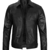 Men's Black Harrington Leather Jacket